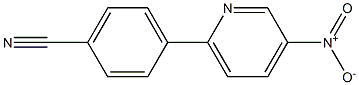 3-Nitro-6-(4-cyanophenyl)pyridine Struktur