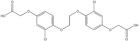 1,2-Bis(2-chloro-4-carboxymethoxyphenoxy)ethane Struktur