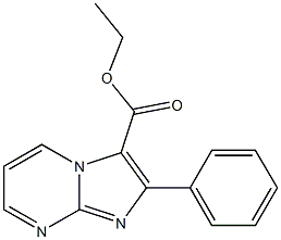 2-Phenylimidazo[1,2-a]pyrimidine-3-carboxylic acid ethyl ester Struktur