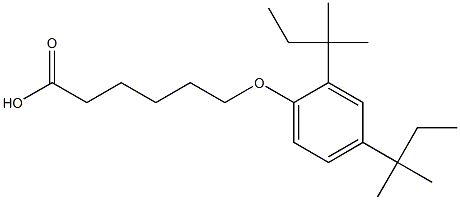 6-(2,4-Di-tert-pentylphenoxy)hexanoic acid Struktur