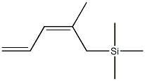 [(2Z)-2-Methyl-2,4-pentadienyl]trimethylsilane Struktur