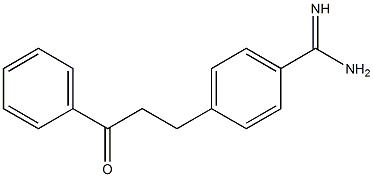 4-(3-Oxo-3-phenylpropyl)benzamidine Struktur