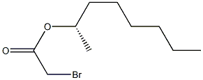 (+)-Bromoacetic acid (S)-1-methylheptyl ester Struktur