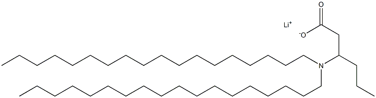 3-(Dioctadecylamino)hexanoic acid lithium salt Struktur