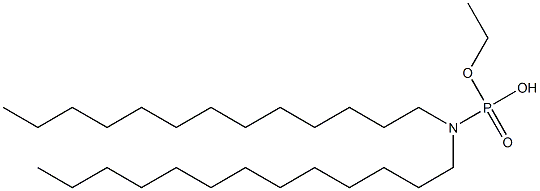 N,N-Ditridecylamidophosphoric acid hydrogen ethyl ester Struktur