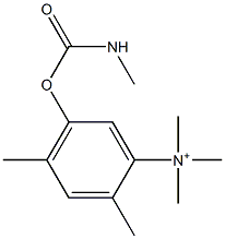 5-[[(Methylamino)carbonyl]oxy]-N,N,N,2,4-pentamethylbenzenaminium Struktur