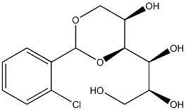 1-O,3-O-(2-Chlorobenzylidene)-L-glucitol Struktur