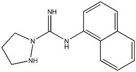 1-[N-(1-Naphtyl)amidino]pyrazolidine Struktur