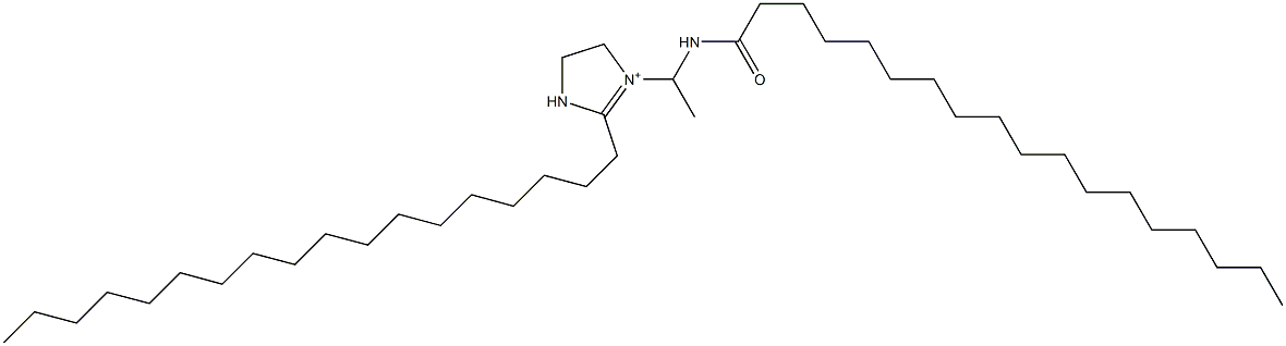 2-Octadecyl-1-[1-(stearoylamino)ethyl]-1-imidazoline-1-ium Struktur