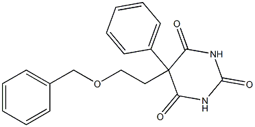 5-Phenyl-5-(2-benzyloxyethyl)pyrimidine-2,4,6(1H,3H,5H)-trione Struktur