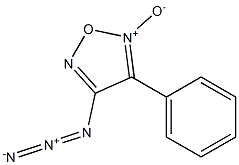 4-Azido-3-phenylfurazan 2-oxide Struktur