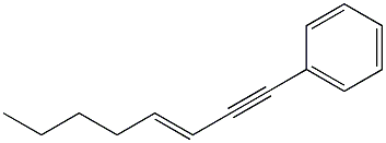 1-Phenyl-3-octen-1-yne Struktur