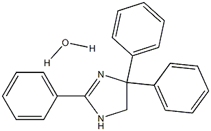 Triphenylimidazoline hydrate Struktur