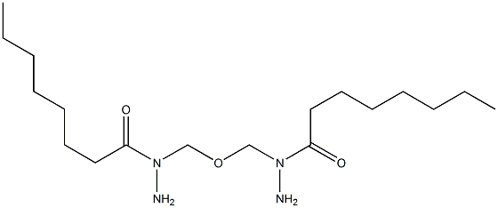 N',N'''-(Oxybismethylene)bis(octanohydrazide) Struktur