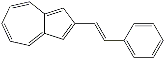 2-(2-Phenylethenyl)azulene Struktur