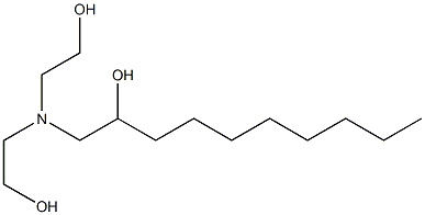 1-[Bis(2-hydroxyethyl)amino]-2-decanol Struktur