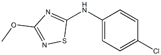 3-Methoxy-5-(4-chlorophenyl)amino-1,2,4-thiadiazole Struktur