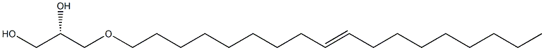 [S,(-)]-3-O-[(E)-9-Octadecenyl]-D-glycerol Struktur