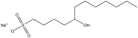 5-Hydroxydodecane-1-sulfonic acid sodium salt Struktur