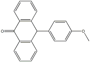 10-(4-Methoxyphenyl)anthrone Struktur