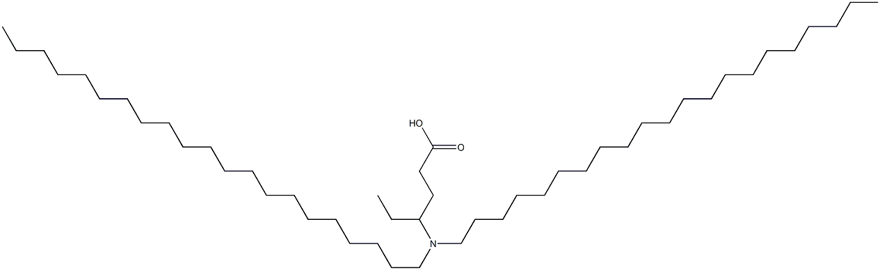 4-(Dihenicosylamino)hexanoic acid Struktur