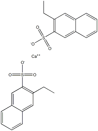 Bis(3-ethyl-2-naphthalenesulfonic acid)calcium salt Struktur