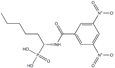 3,5-Dinitro-N-[(1R)-1-phosphonohexyl]benzamide Struktur