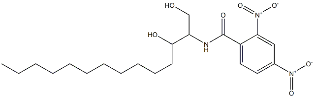 N-(1,3-Dihydroxytetradecan-2-yl)-2,4-dinitrobenzamide Struktur