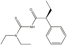 (+)-1,1-Diethyl-3-[(S)-2-phenylbutyryl]thiourea Struktur