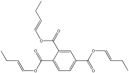 1,2,4-Benzenetricarboxylic acid tri(1-butenyl) ester Struktur