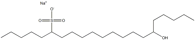 16-Hydroxyhenicosane-6-sulfonic acid sodium salt Struktur