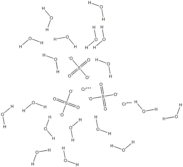 Chromium(III) sulfate octadecahydrate Struktur