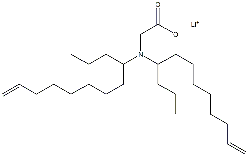 N,N-Di(11-dodecen-4-yl)glycine lithium salt Struktur