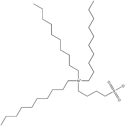 N,N-Didecyl-N-(4-sulfonatobutyl)-1-decanaminium Struktur