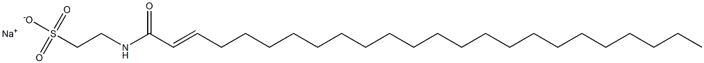 N-(1-Oxo-2-tetracosen-1-yl)taurine sodium salt Struktur