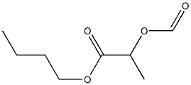 2-(Formyloxy)propionic acid butyl ester Struktur