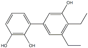 4',5'-Diethyl-1,1'-biphenyl-2,3,3'-triol Struktur