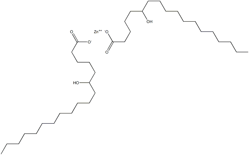 Bis(6-hydroxystearic acid)zinc salt Struktur