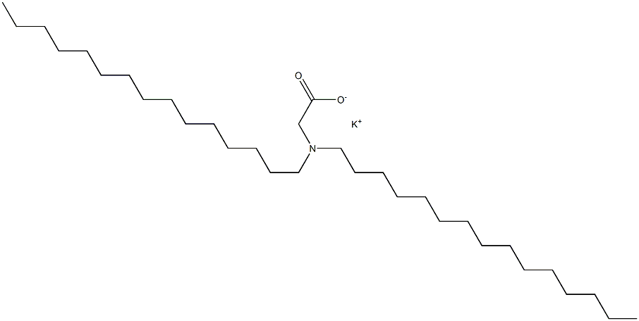 N,N-Dipentadecylglycine potassium salt Struktur