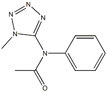 N-Phenyl-N-acetyl-1-methyl-1H-tetrazol-5-amine Struktur