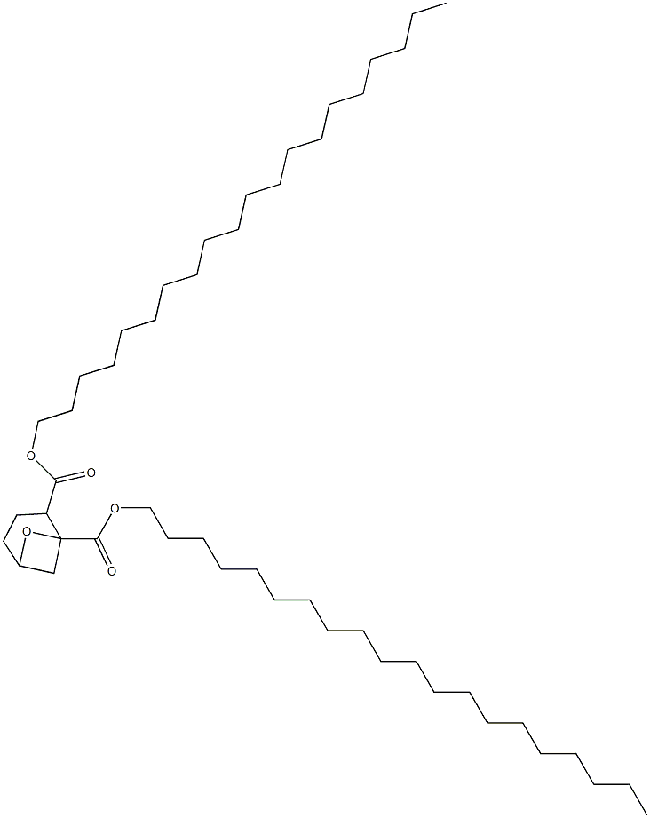 7-Oxabicyclo[3.1.1]heptane-1,2-dicarboxylic acid diicosyl ester Struktur