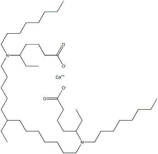 Bis[5-(dioctylamino)heptanoic acid]calcium salt Struktur