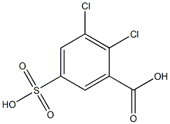 2-Chloro-5-sulfochlorobenzoic acid Struktur