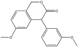 4-(3-Methoxyphenyl)-6-methoxyisochroman-3-one Struktur