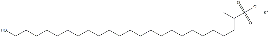 24-Hydroxytetracosane-2-sulfonic acid potassium salt Struktur