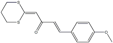 1-(1,3-Dithian-2-ylidene)-4-(4-methoxyphenyl)-3-buten-2-one Struktur