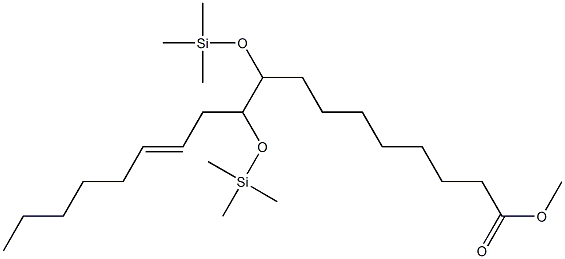 9,10-Bis(trimethylsiloxy)-12-octadecenoic acid methyl ester Struktur