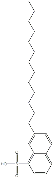 7-Tridecyl-1-naphthalenesulfonic acid Struktur