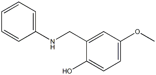 2-Phenylaminomethyl-4-methoxyphenol Struktur