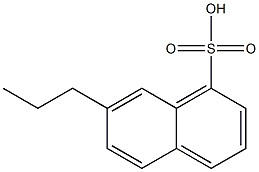 7-Propyl-1-naphthalenesulfonic acid Struktur